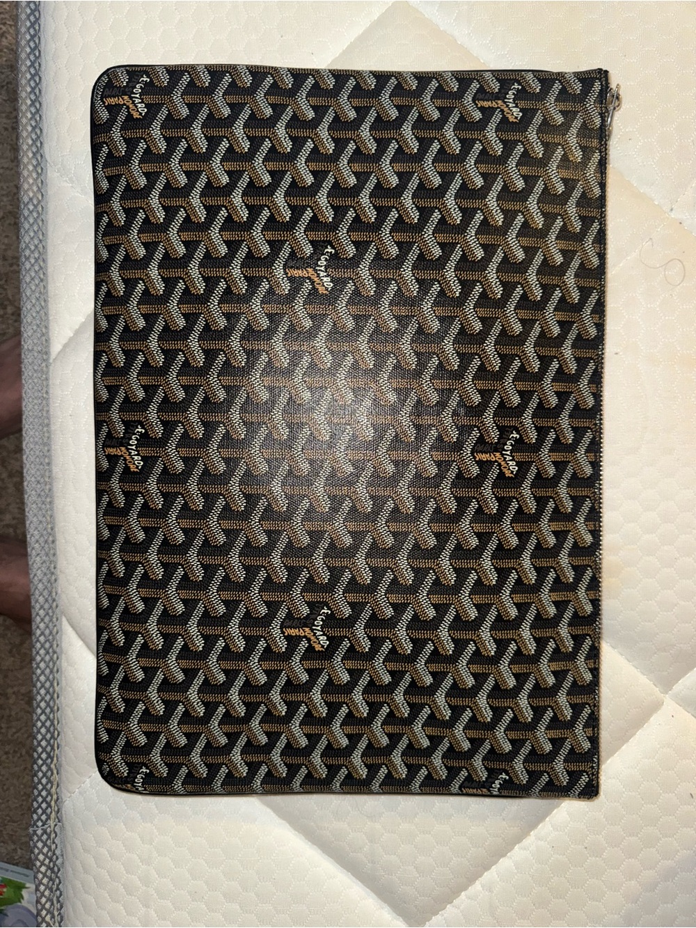 Goyard Orange Interior Zip Pouch